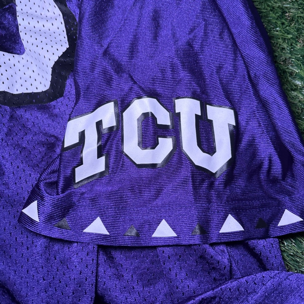 Nike Team TCU Horned Frogs Football Jersey Purple Number 5 Mens XXL Authentic - Picture 9 of 11